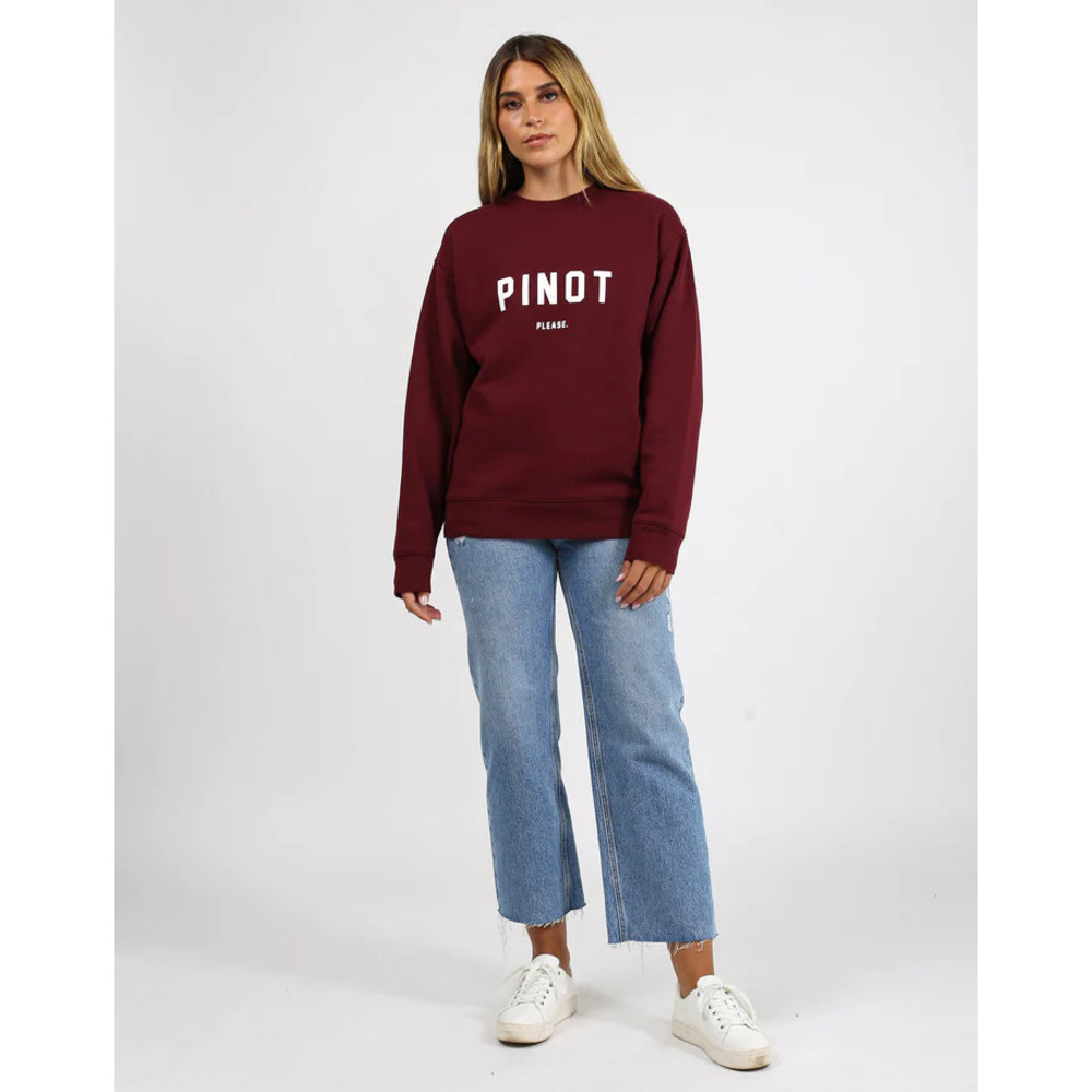 Brunette The Label Pinot Please Crewneck (XS-S) - Picture 2 of 3